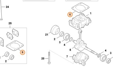 Uszczelka cylindra 4140 029 2302