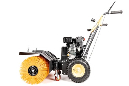 Szeroka zamiatarka spalinowa Cedrus ZM04 80cm z silnikiem Loncin i regulowaną szczotką roboczą