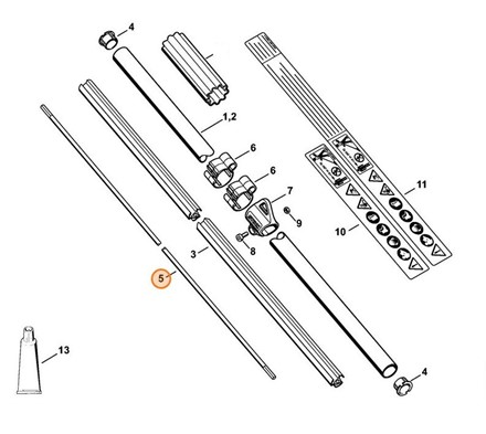 Wałek napędowy STIHL 4137 711 3200