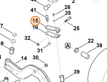 dźwignia u góry 6165 703 6730