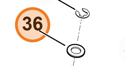 Oryginalna stalowa podkładka dociskowa Stihl OEM 9294 021 0330 do traktorka kosiarki
