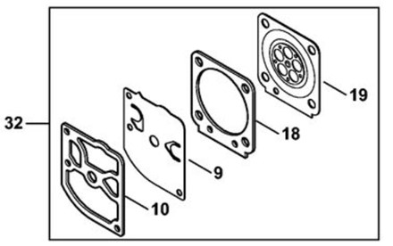 Zestaw podzespołów gaźnika 1129 007 1062