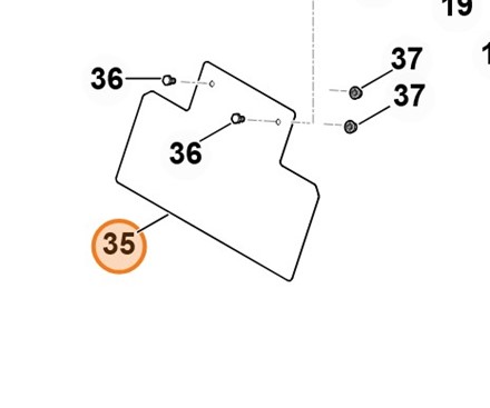 Osłona blaszana 6140 145 3701