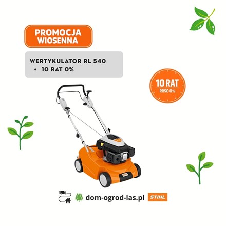 Wertykulator spalinowy STIHL RL 540 do dużych trawników – promocja wiosenna 10 rat 0%