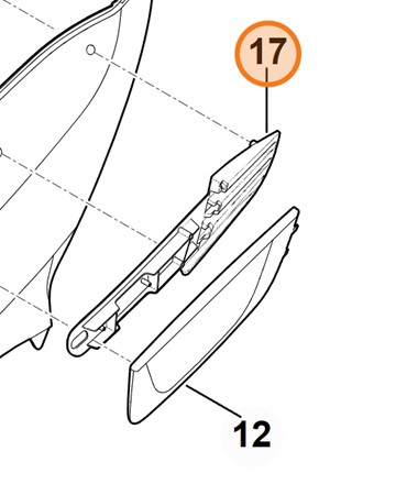 wkład kanału powietrza Stihl OEM 6170 766 0800 do traktorków kosiarek