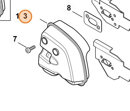 Tłumik wydechu spalin 4147 140 0600