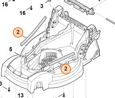 Oryginalny fabryczny zestaw naprawczy i serwisowy Stihl o numerze katalogowym OEM 6311 007 1090 do kosiarek