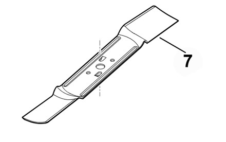 Nóż do kosiarki  46 cm STIHL części oryginalne  STIHL 6358 702 0115