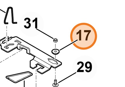 Oryginalna metalowa tuleja kołnierzowa Stihl OEM 6165 764 2700 do traktorów ogrodowych