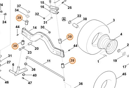 Tulejka łożyska 6165 763 3011
