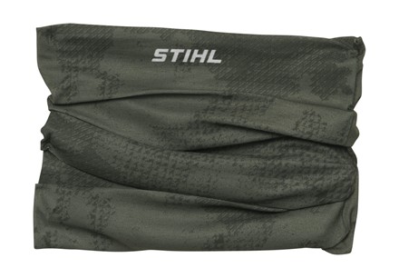 Zielony komin PIXEL STIHL z pikselowym wzorem i białym logo