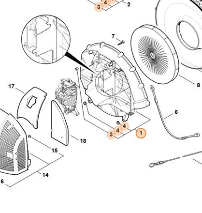 Obudowa dmuchawy 4282 700 4109