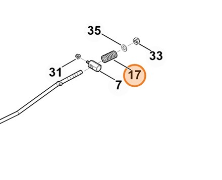 Sprężyna dociskowa 6170 703 6410