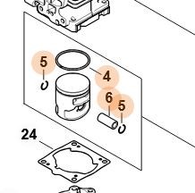Tłok Ø 39 mm 1148 030 2015