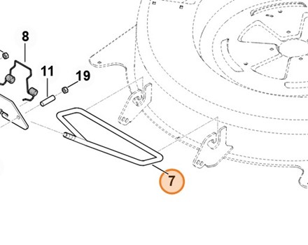 Dźwignia wahliwa STIHL 6140 763 5600 do traktorka ogrodowego