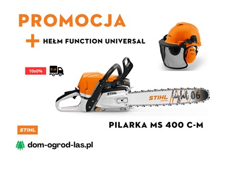 Pilarka MS 400 C-M STIHL z hełmem FUNCTION Universal w ofercie promocyjnej