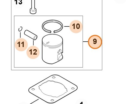 Tłok Ø 34 mm 4140 030 2009