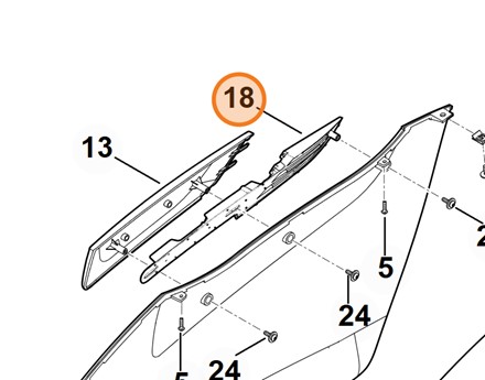 wkład kanału powietrza Stihl OEM 6170 766 0805 do traktorków kosiarek