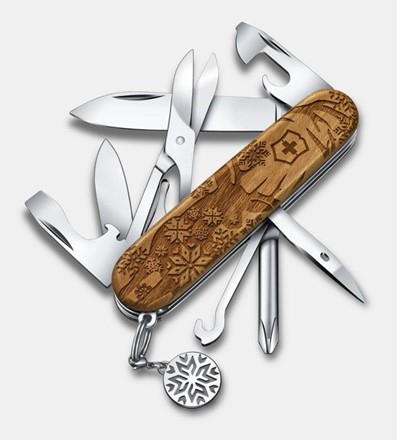 Super Tinker Wood Winter Magic Limited Edition2022 Victorinox Czerwony