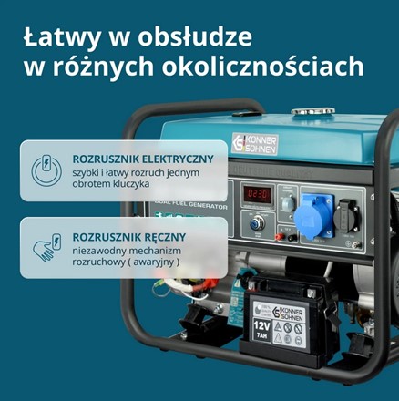 Generator benzynowo-gazowy  KS 10000E G