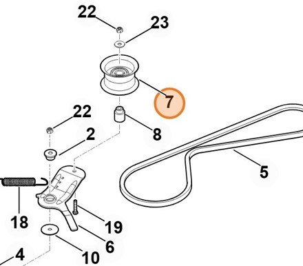 Krążek prowadzący 6140 760 6600