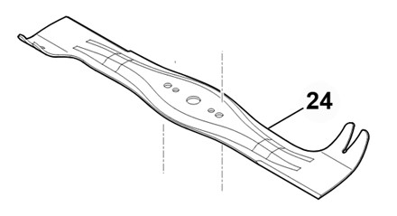 Nóż kosiarki  51cm STIHL części oryginalne  STIHL WA41 702 0105