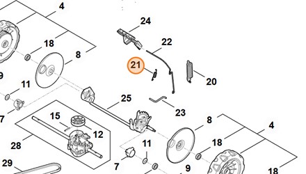 Oryginalna sprężyna naciągowa Stihl o numerze katalogowym WA41 703 5105 do kosiarek spalinowych i akumulatorowych