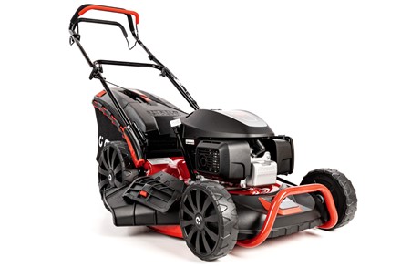 Kosiarka spalinowa z napędem CEDRUS KS51S-H z silnikiem Honda GCV200, stalową obudową 51 cm i koszem 65 litrów