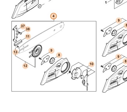 Pokrywa koła napędu łańcucha 1148 640 1703 – osłona mechanizmu napędowego
