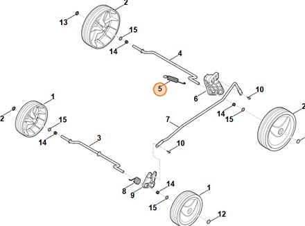 Oryginalna stalowa sprężyna naciągowa Stihl OEM 6311 703 5100 do kosiarek serii 235