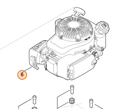 Oryginalny kompletny silnik spalinowy Stihl OEM 6364 011 1832 do kosiarki spalinowej RM 4.0 RTP