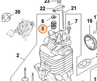 Sprężyna zaworowa 4282 025 1600