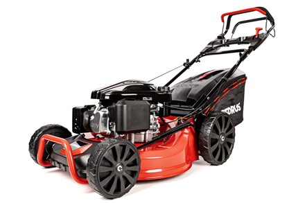 Kosiarka spalinowa z napędem CEDRUS KS53S-L z silnikiem Loncin LC1P70FC, stalową obudową 53 cm i koszem 65 litrów