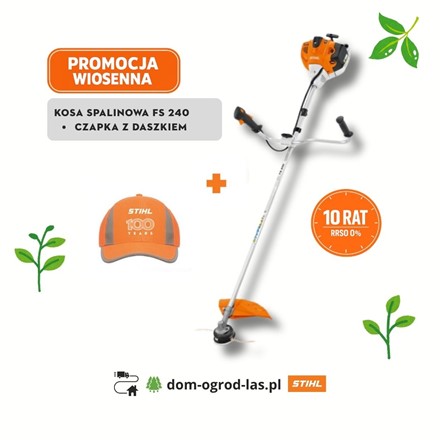 Kosa spalinowa STIHL FS 240 2,3 KM z odblaskową czapką – promocja wiosenna 10 rat 0%