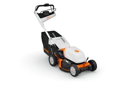 Kosiarka akumulatorowa STIHL RMA 765 V z koszem na trawę – profesjonalna, bezprzewodowa kosiarka do dużych trawników