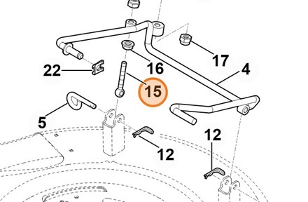 Śruba STIHL 9169 021 2510 do traktorka i kosiarki samojezdnej