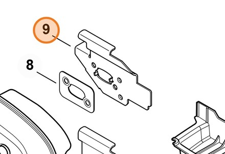 Blaszany element chłodzący 4147 141 3201