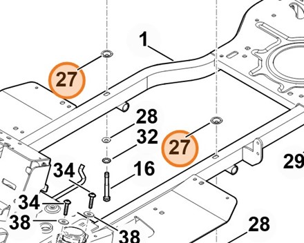 Podkładka zabezpieczająca 0000 958 7201