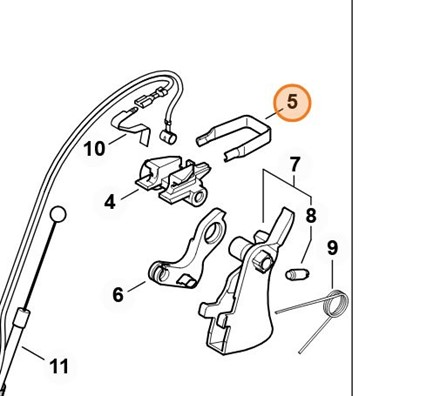 Sprężyna ryglująca 4241 182 4201