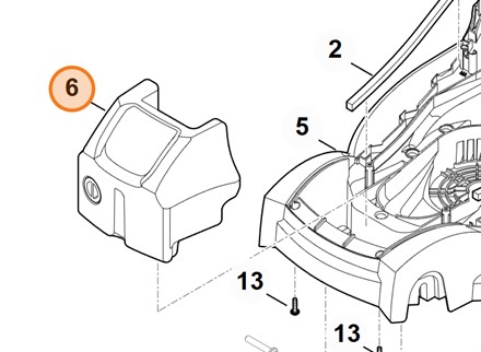  Oryginalne fabryczne dociążenie dodatkowe korpusu Stihl o numerze katalogowym OEM 6311 701 9901 do kosiarek elektrycznych