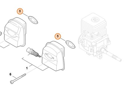 Uszczelka tłumika wydechu spalin 4140 149 0602
