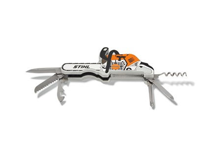 Scyzoryk STIHL w kształcie pilarki – multitool kieszonkowy