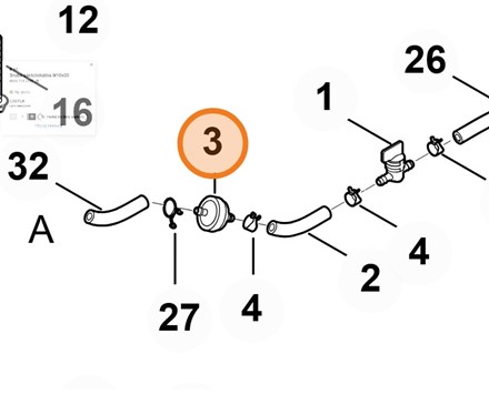 Filtr paliwa 0004 350 1800