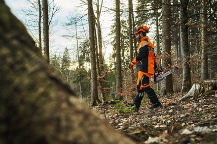 Kurtka robocza STIHL ADVANCE ShellTEC – pomarańczowo-czarna, slim fit, z odblaskami