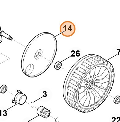 Osłona kosiarki Stihl 6338 704 3600 oryginalna część ochronna