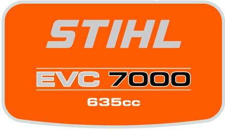 Oryginalna naklejka ostrzegawcza Stihl OEM 6160 967 4405 na obudowę traktorka
