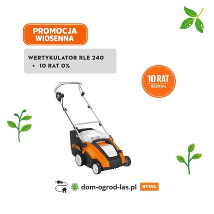 Wertykulator elektryczny STIHL RLE 240 do trawnika – promocja wiosenna 10 rat 0%