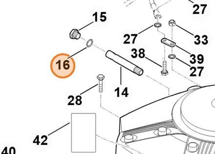 Uszczelka STIHL 6170 029 0500 oryginalna część uszczelniająca