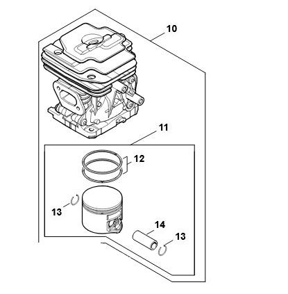 Cylinder z tłokiem Ø 42 mm 4147 020 1207