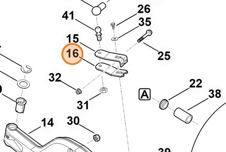 dźwignia na dole 6165 703 6735